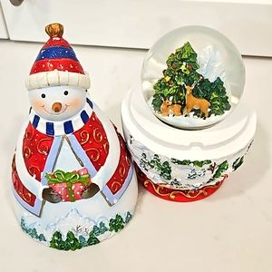 Adorable Snowman snow globe